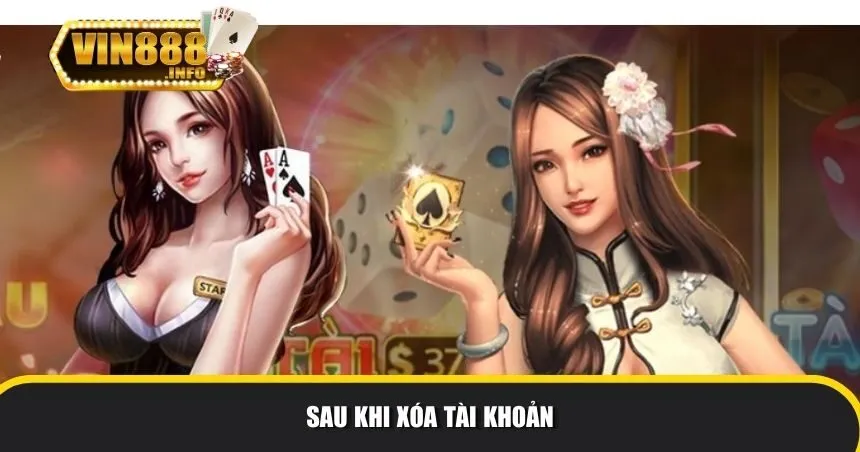 Sau khi xóa tài khoản